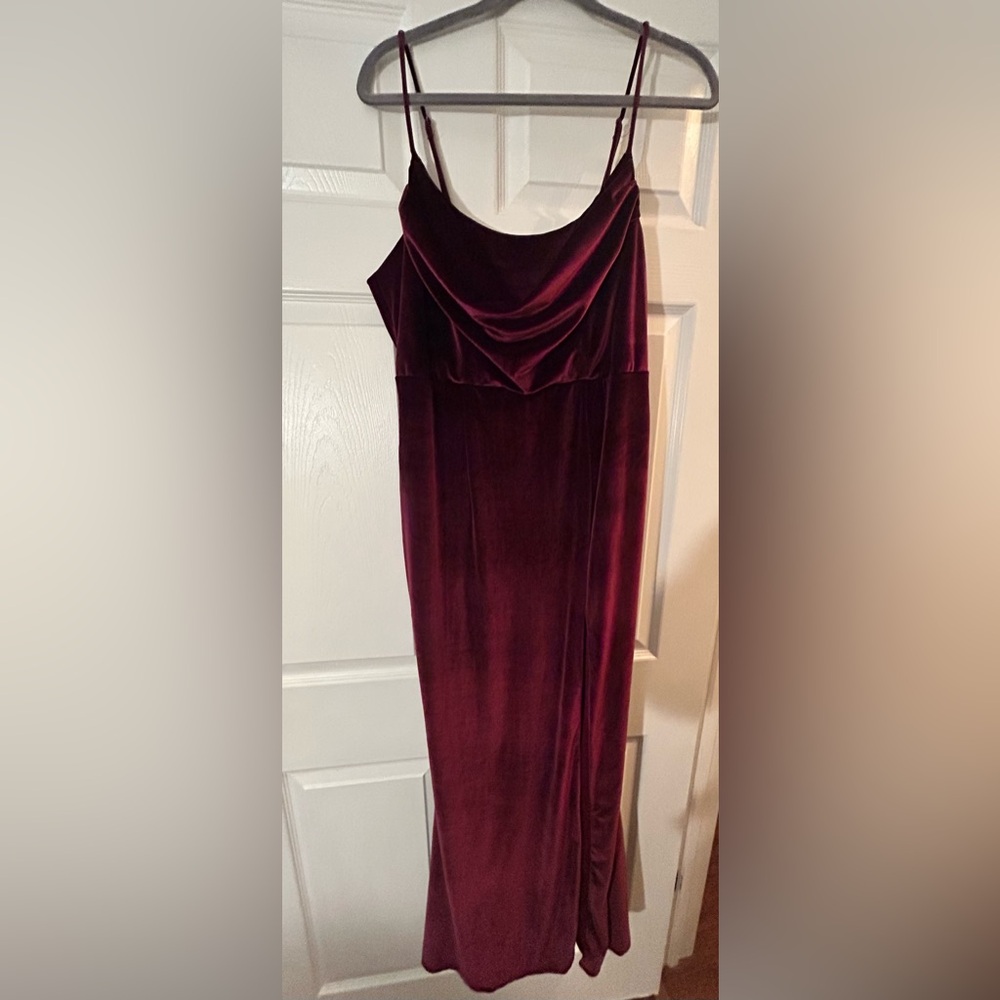 Lulus Velvet Wedding Guest Gown